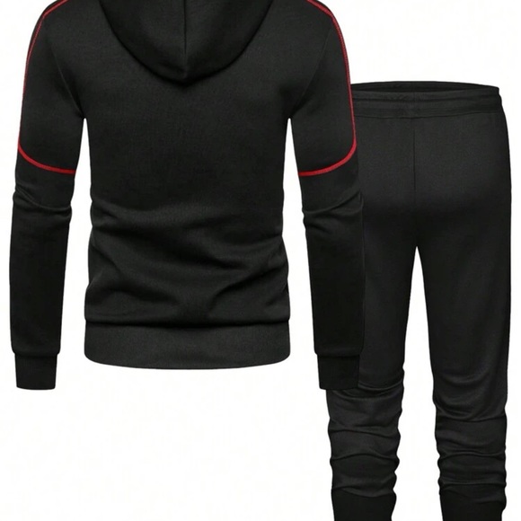 COPY - Men’s Casual Hooded Drawstring Elastic Waist Streetwear Sweatsuit Set *N… - Picture 2 of 11